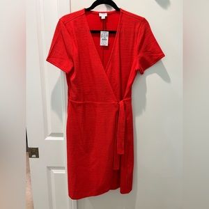 J Crew coral orange dress, size Medium